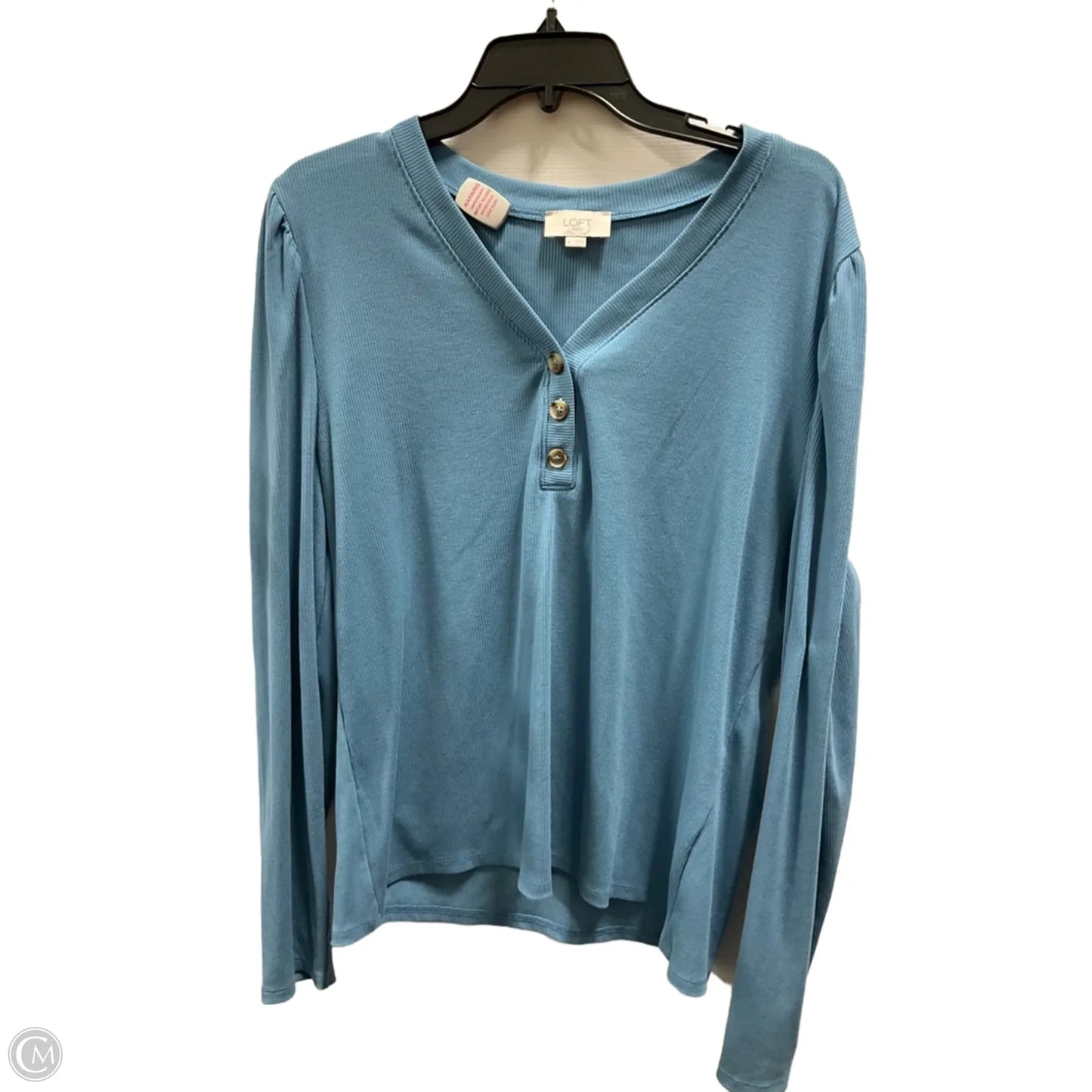 Top Long Sleeve By Loft In Blue, Size: Xl