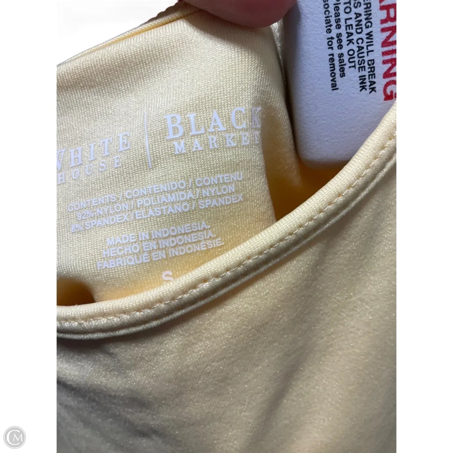 Tank Top By White House Black Market In Yellow, Size: Sp