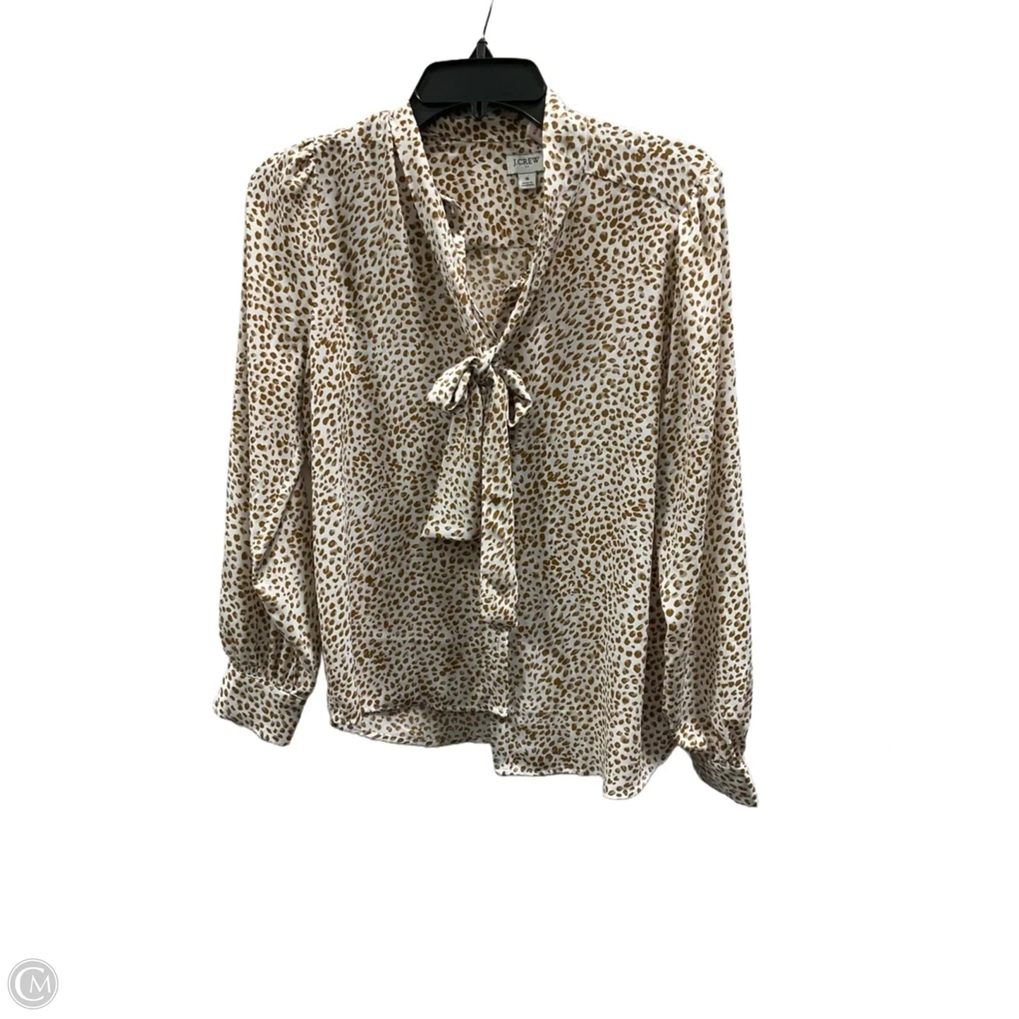 Top Long Sleeve By J. Crew In Tan, Size: S