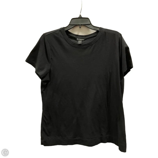 Top Short Sleeve Basic By Athleta In Black, Size: L