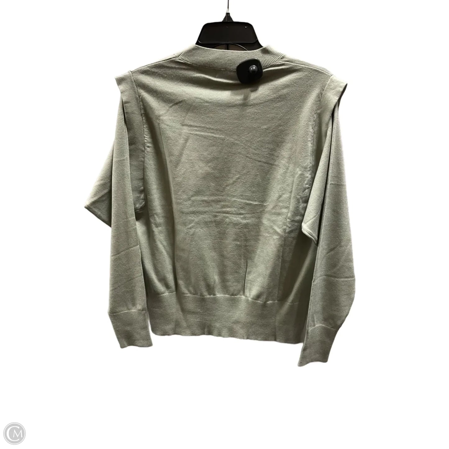 Top Long Sleeve By Polagram In Green, Size: M