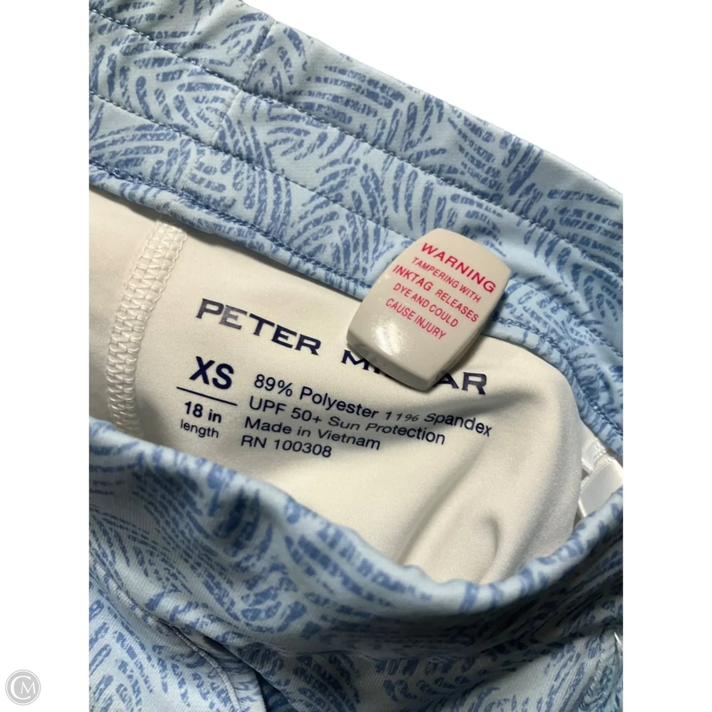 Athletic Skirt By Peter Millar In Blue, Size: Xs