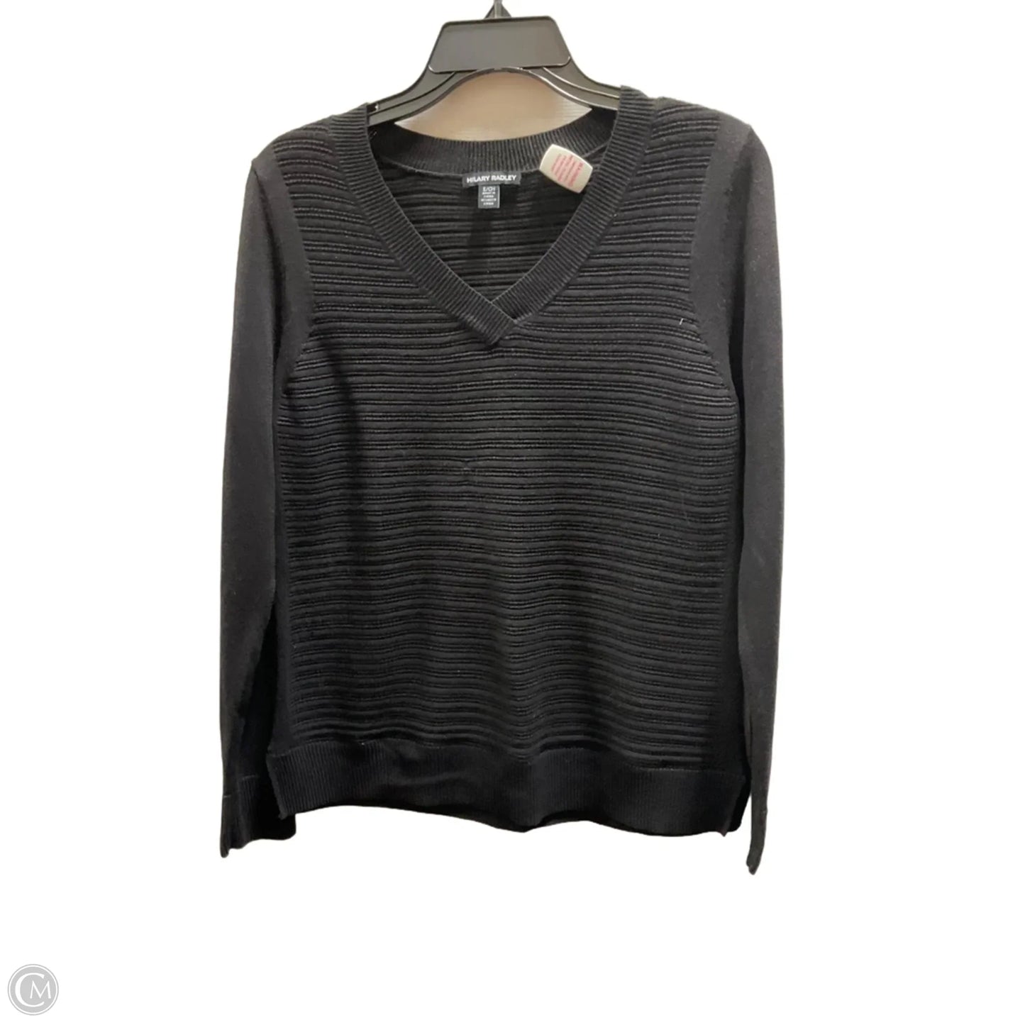 Top Long Sleeve By Hilary Radley In Black, Size: S