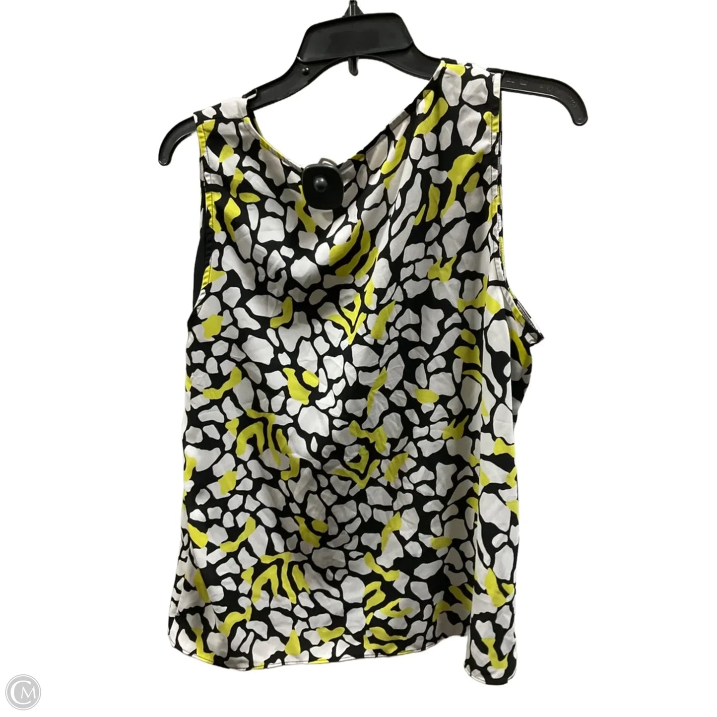 Top Sleeveless By Nine West In Yellow, Size: L