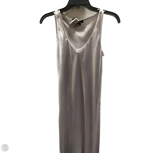 Dress Casual Maxi By Express In Silver, Size: Xs