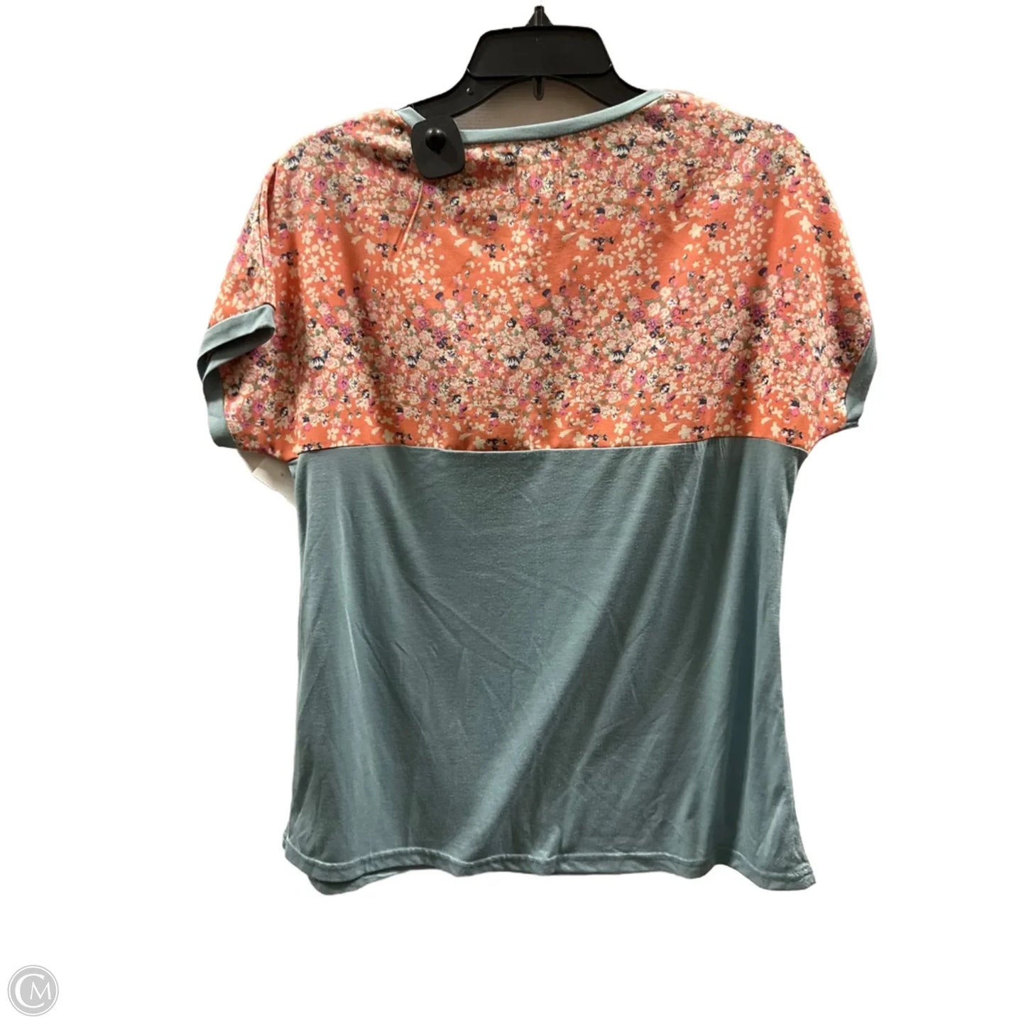 Top Short Sleeve By Cmc In Blue, Size: M
