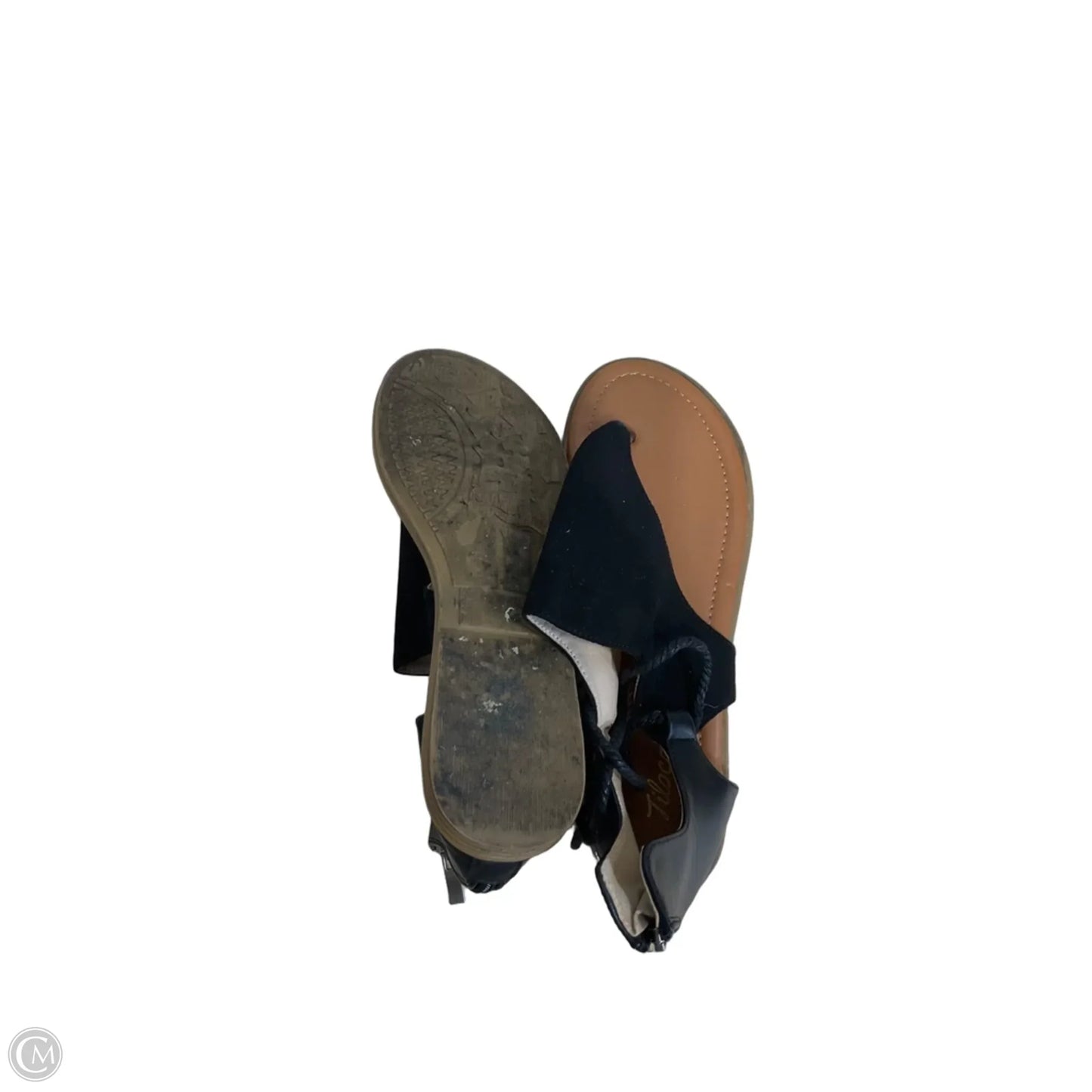 Sandals Flats By Cmc In Black, Size: 9