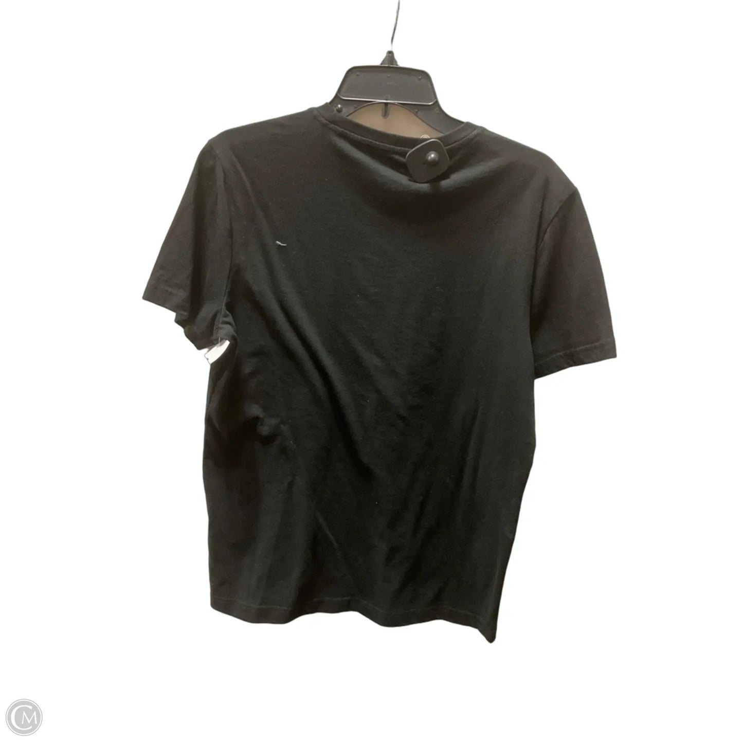 Top Short Sleeve By Banana Republic In Black, Size: M