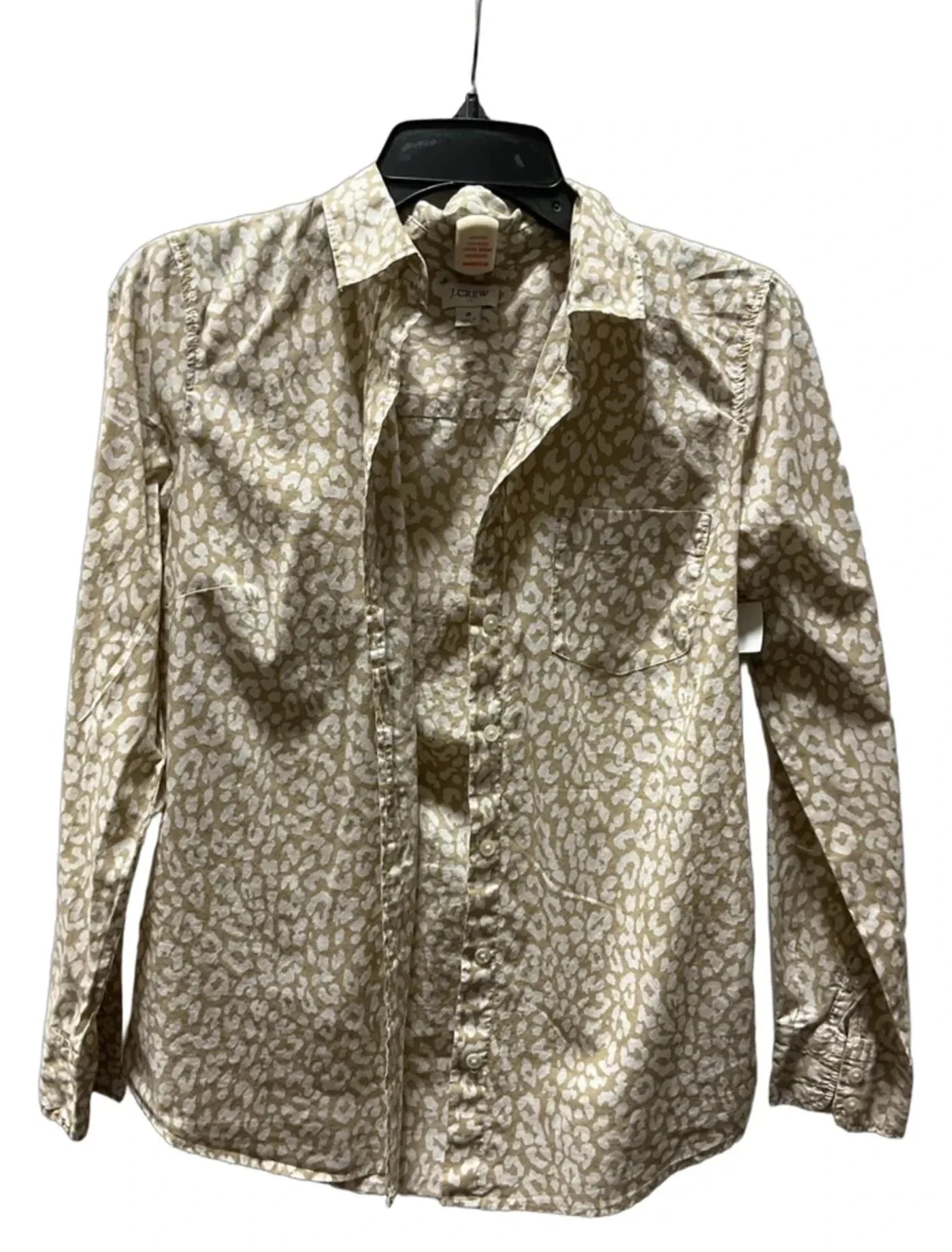 Blouse Long Sleeve By J. Crew In Animal Print, Size: S