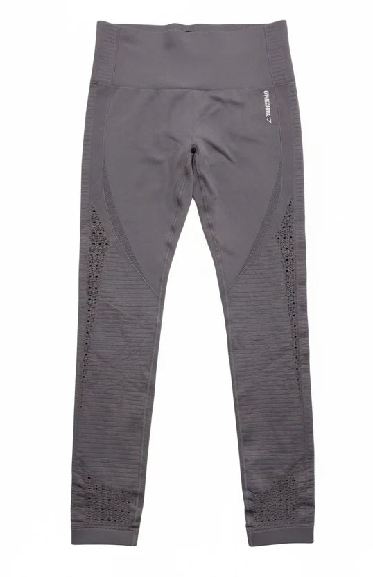 Athletic Leggings By Gym Shark In Grey, Size: S