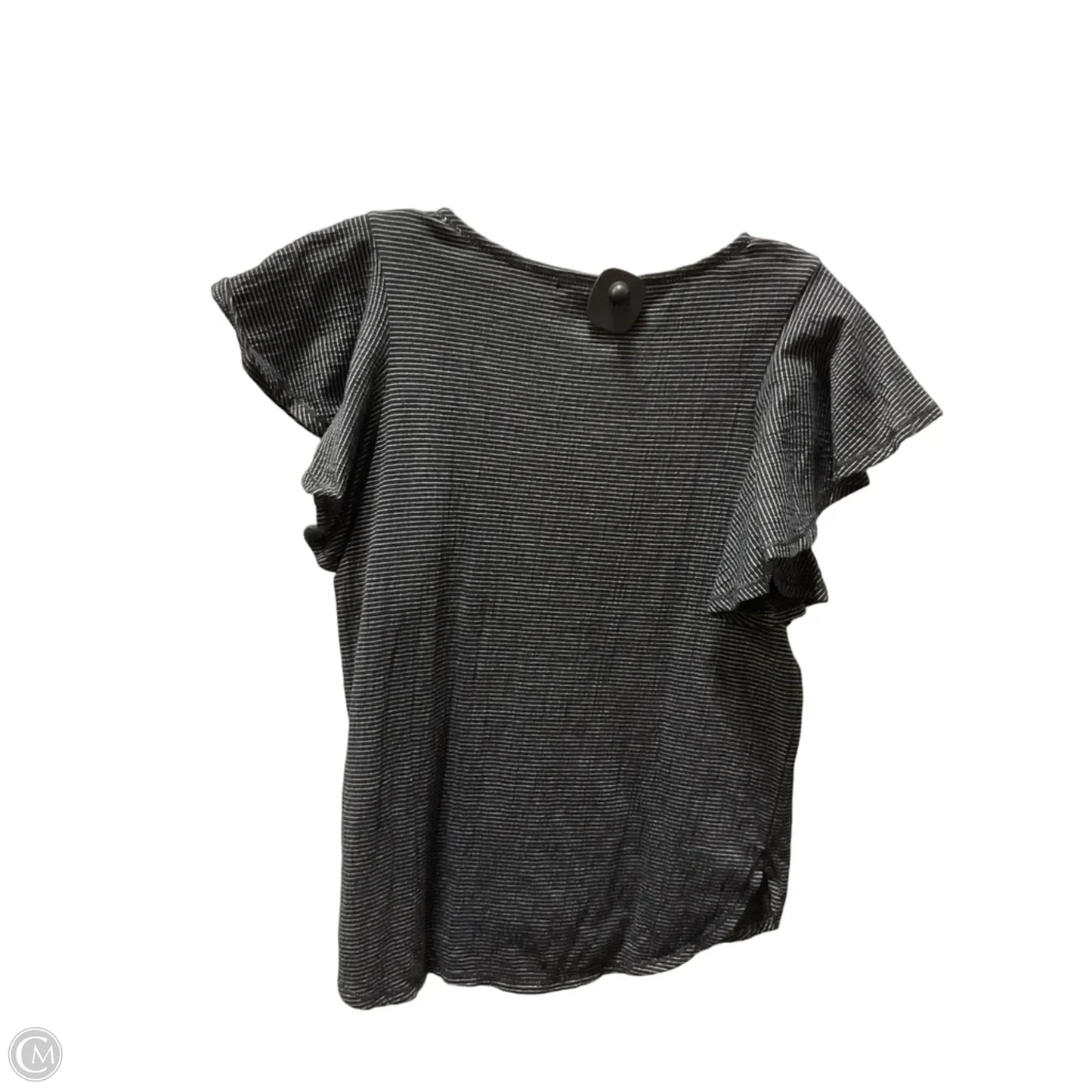 Top Short Sleeve By Max Studio In Black, Size: S