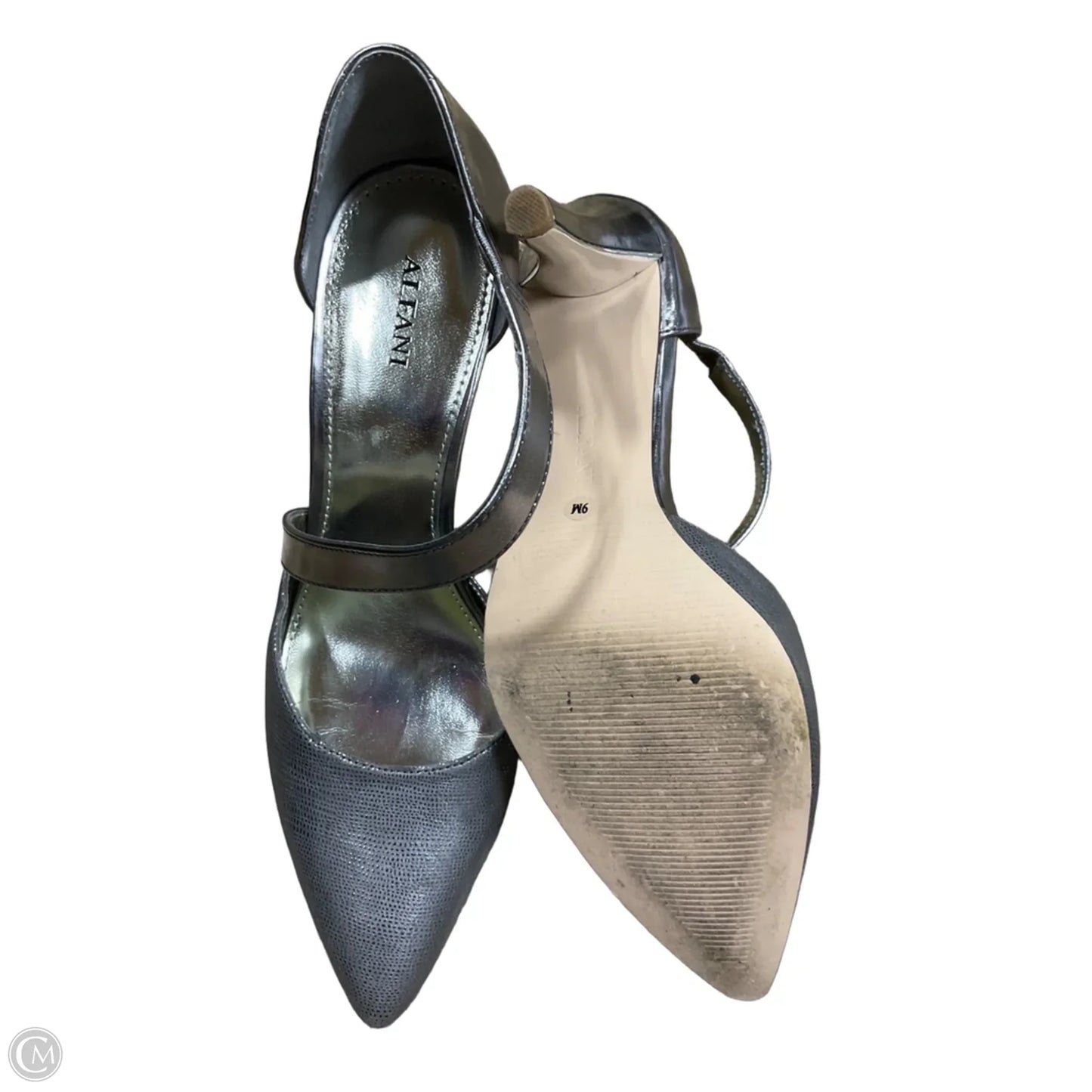 Shoes Heels Stiletto By Alfani In Silver, Size: 9