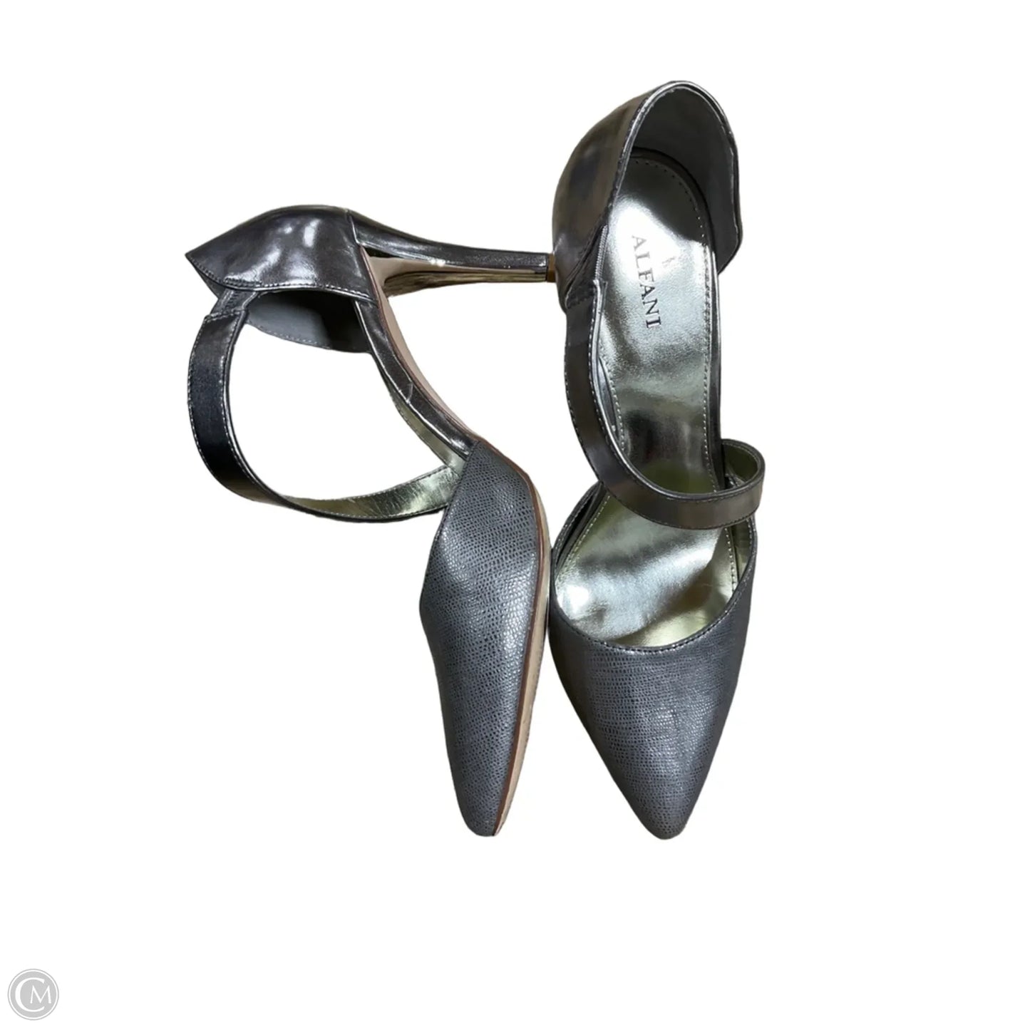 Shoes Heels Stiletto By Alfani In Silver, Size: 9
