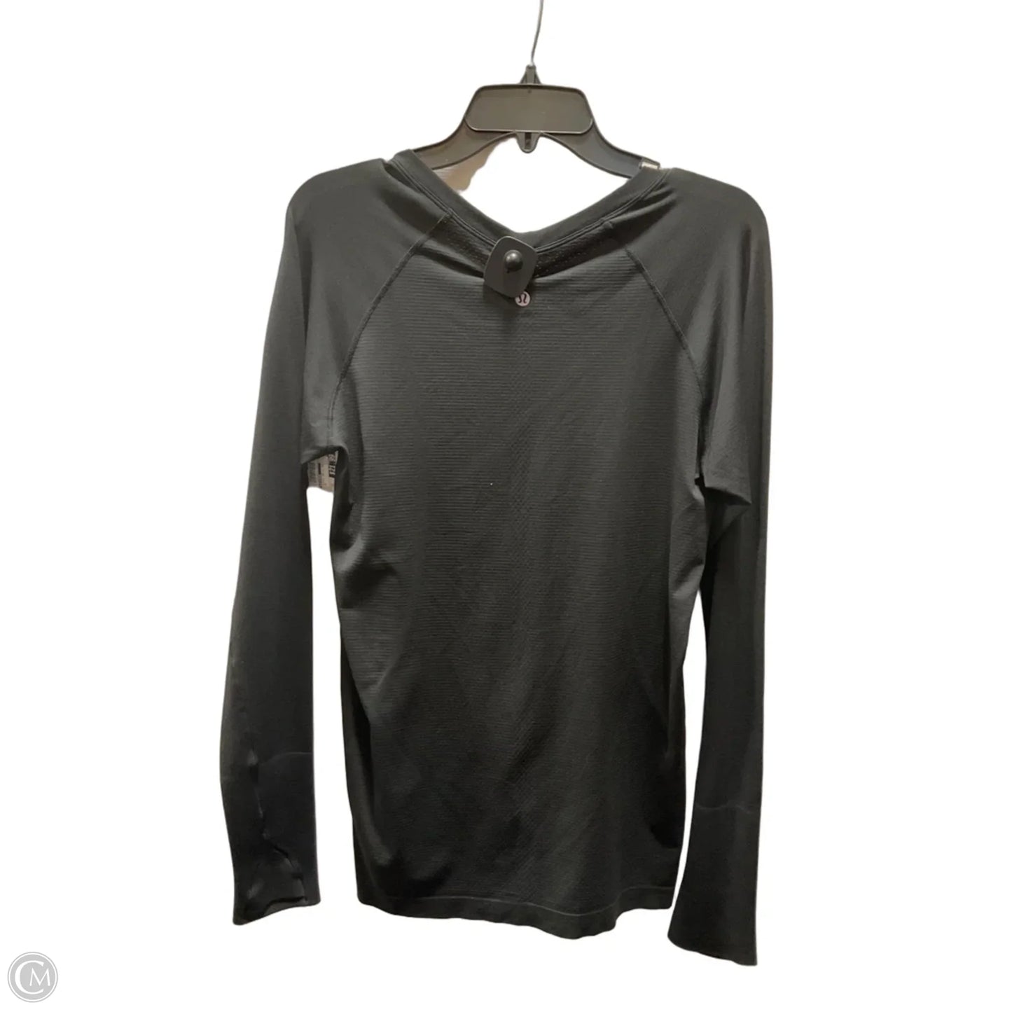 Athletic Top Long Sleeve Crewneck By Lululemon In Black, Size: 12