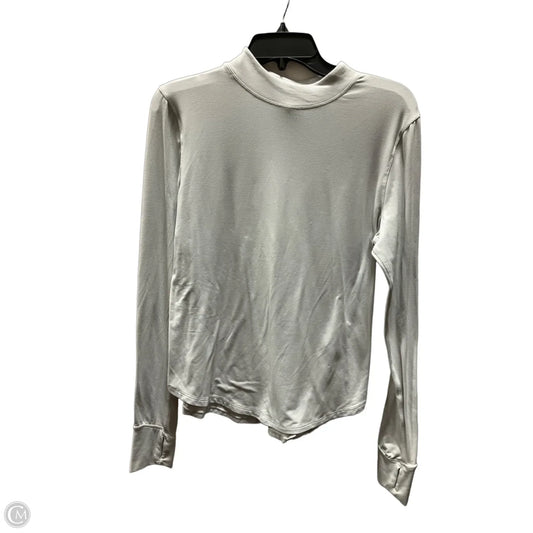 Athletic Top Long Sleeve Crewneck By Lululemon In Grey, Size: M