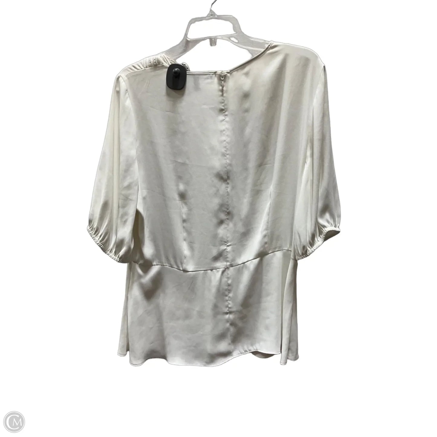 Top Short Sleeve By White House Black Market In White, Size: Xl