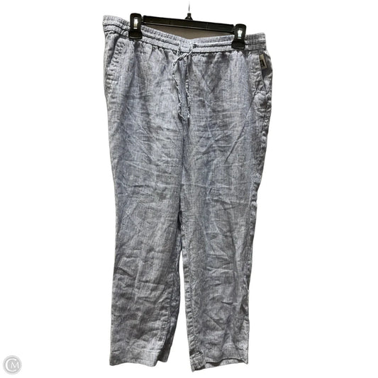 Pants Linen By Talbots In Striped Pattern, Size: 12p