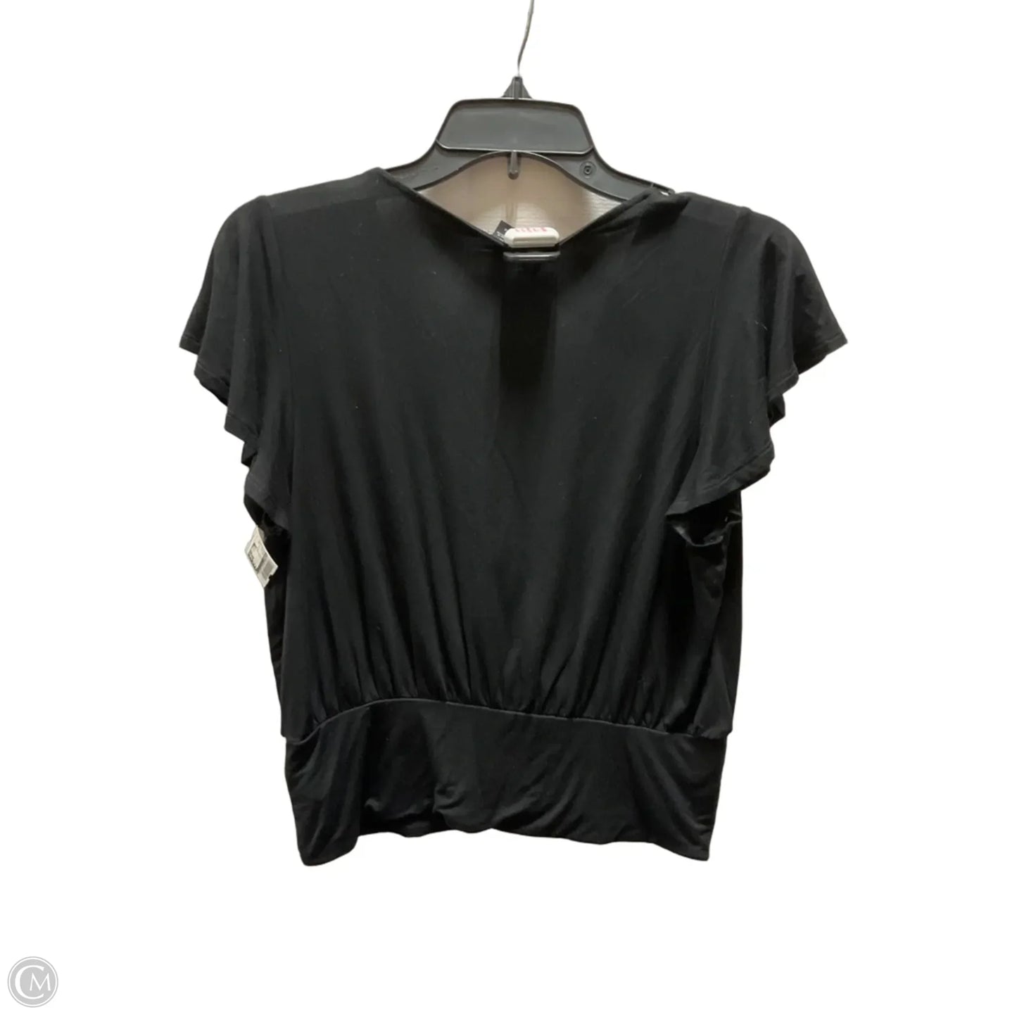 Top Short Sleeve By Express In Black, Size: M