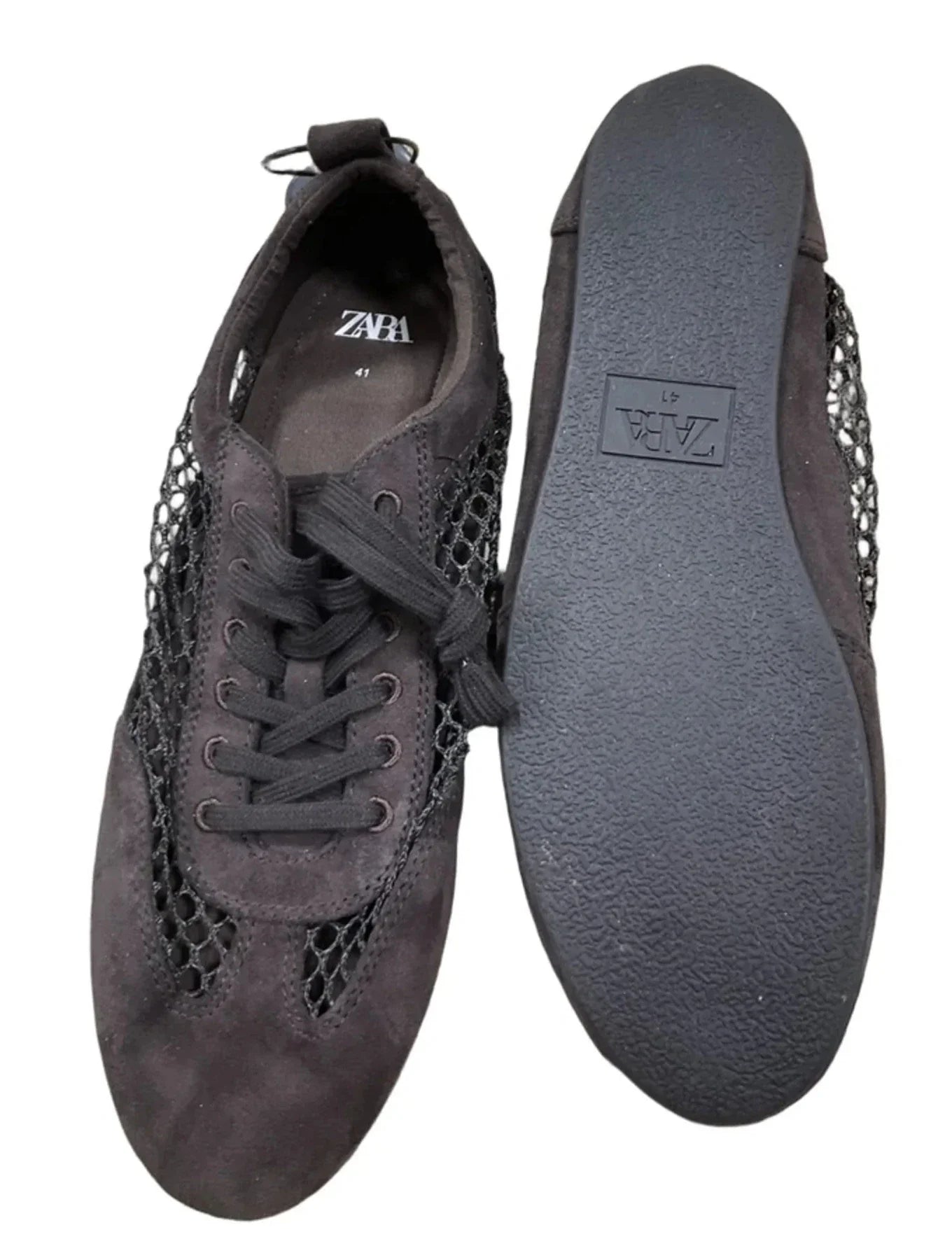 Shoes Flats By Zara In Brown, Size: 10