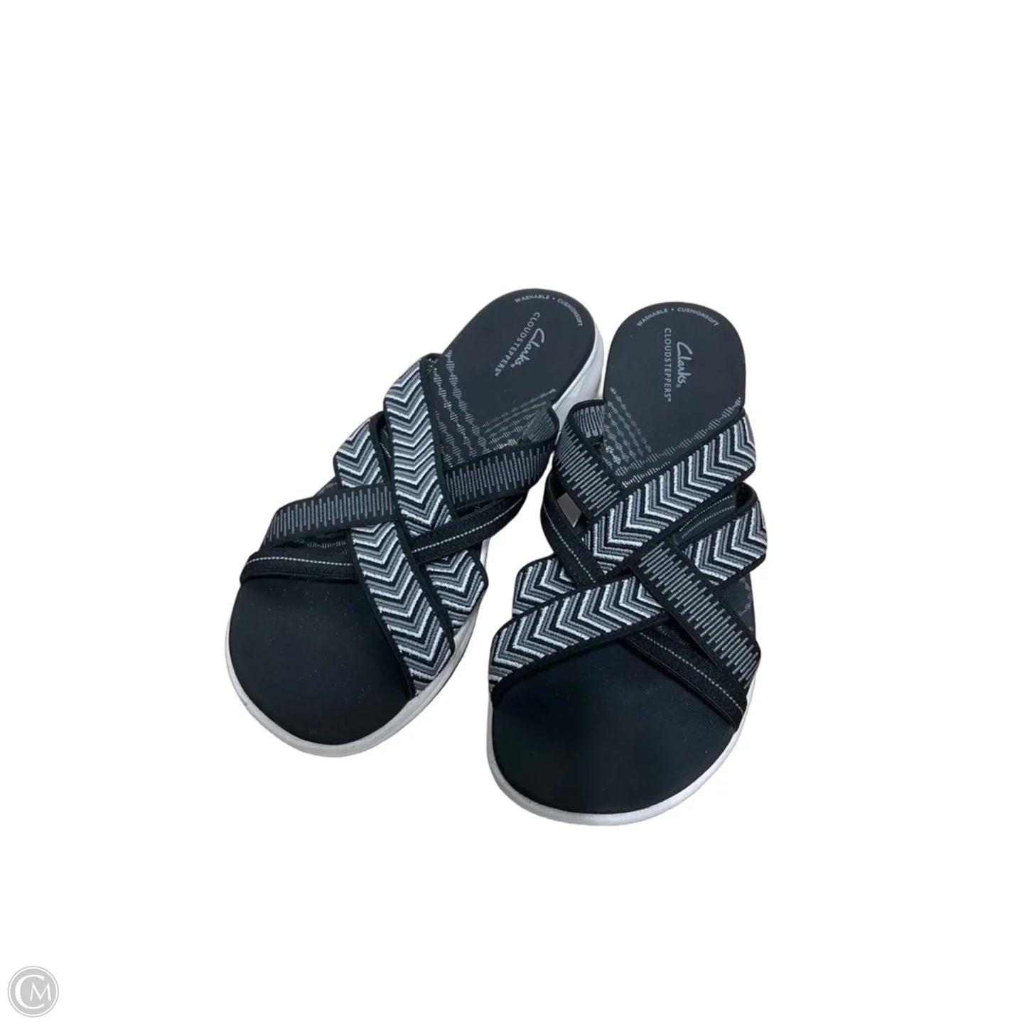 Sandals Flats By Clarks In Grey, Size: 9