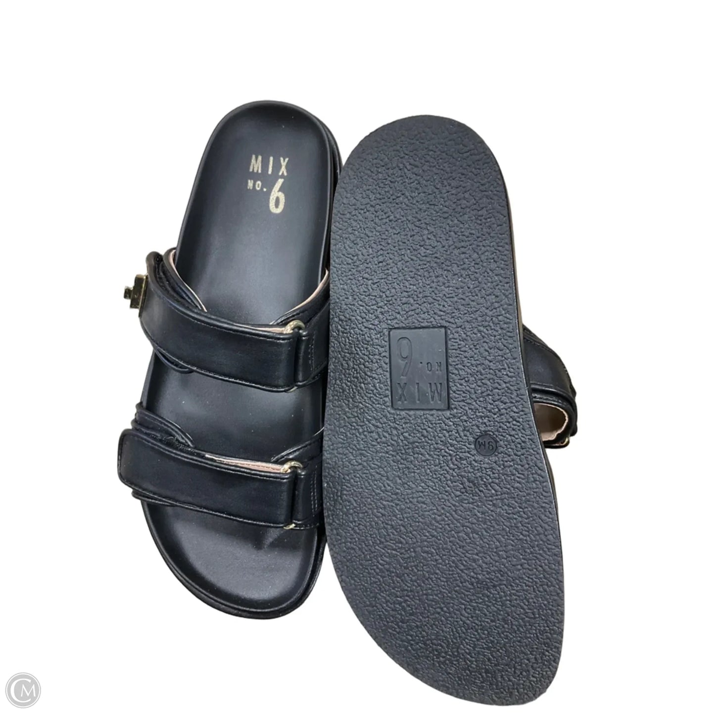 Sandals Flats By Mix No 6 In Black, Size: 9