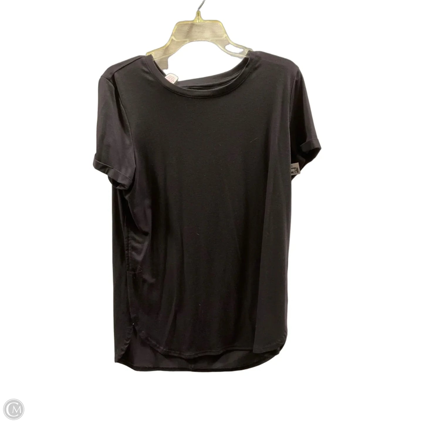Athletic Top Short Sleeve By Tek Gear In Black, Size: M