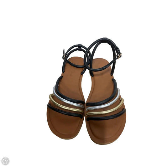 Sandals Flats By Toms In Black, Size: 9