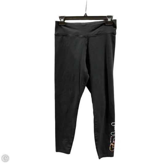 Athletic Leggings By Fila In Black, Size: M