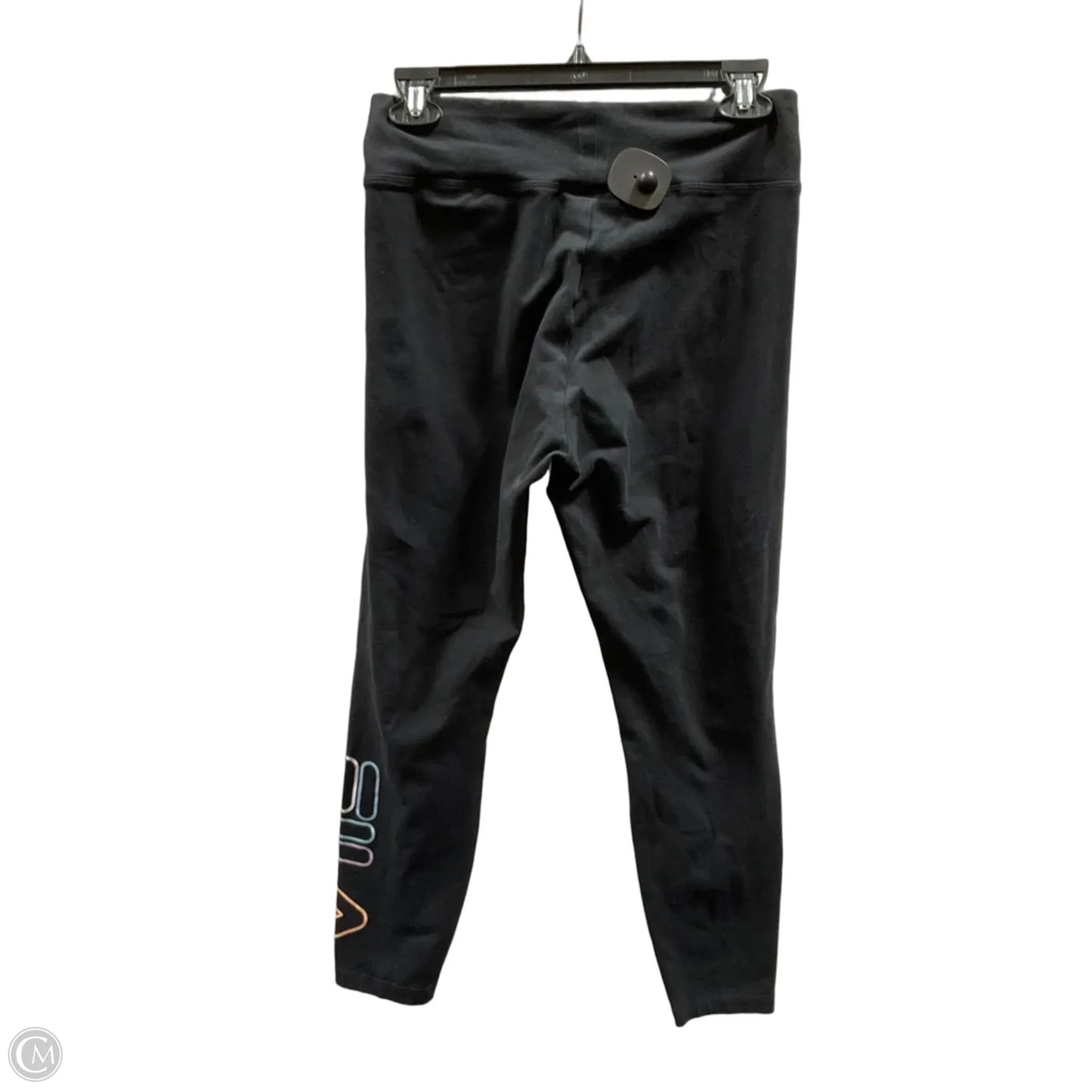 Athletic Leggings By Fila In Black, Size: M