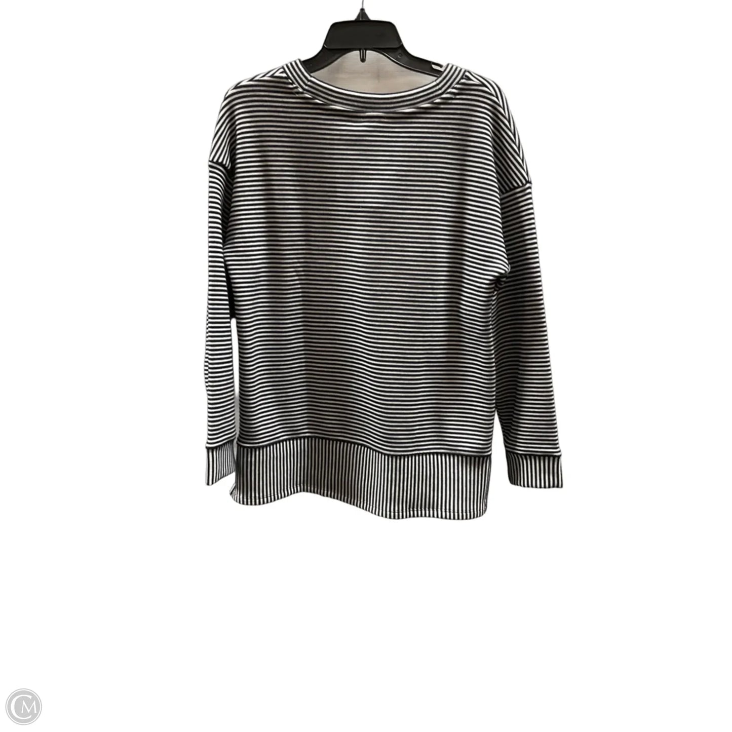 Top Long Sleeve By Talbots In Striped Pattern, Size: M