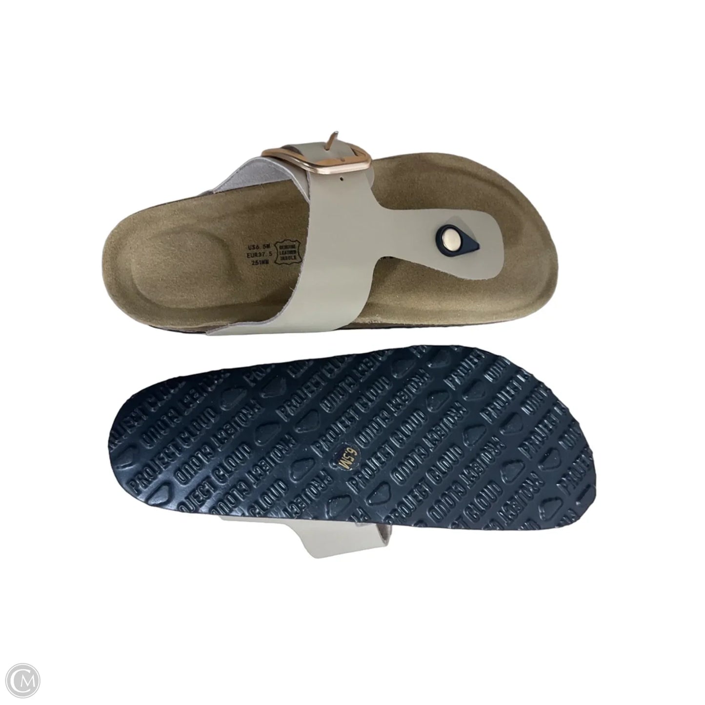 Sandals Flats By Cmc In Tan, Size: 6.5