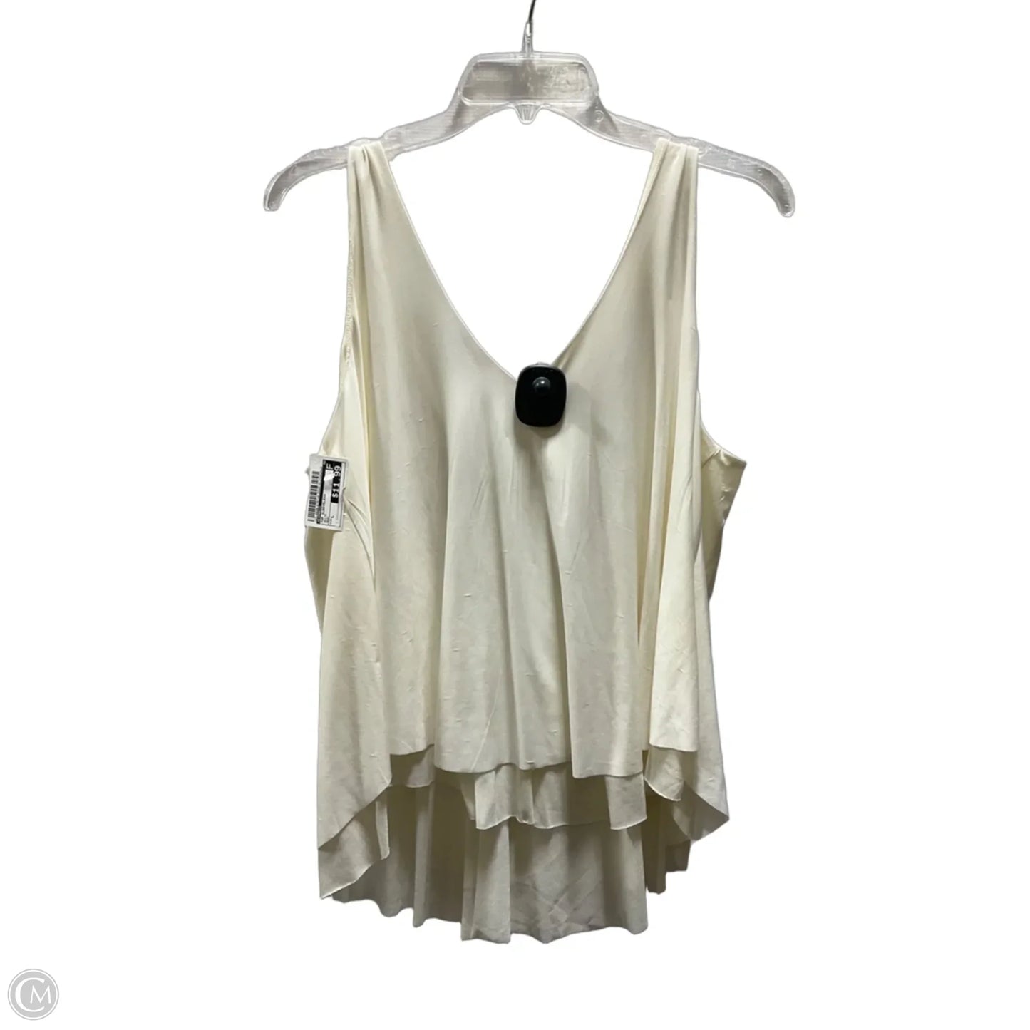 Top Sleeveless By Express In White, Size: L
