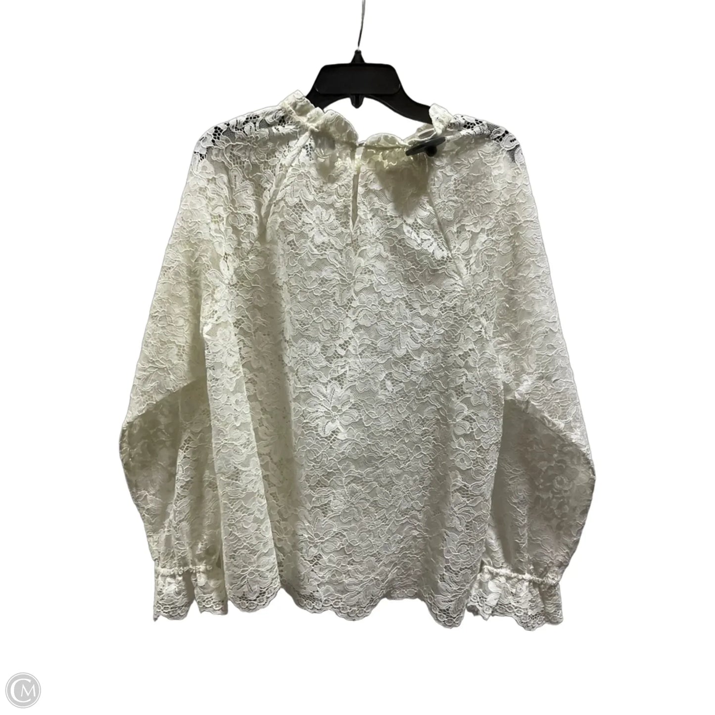 Top Long Sleeve By Cma In White, Size: Xl