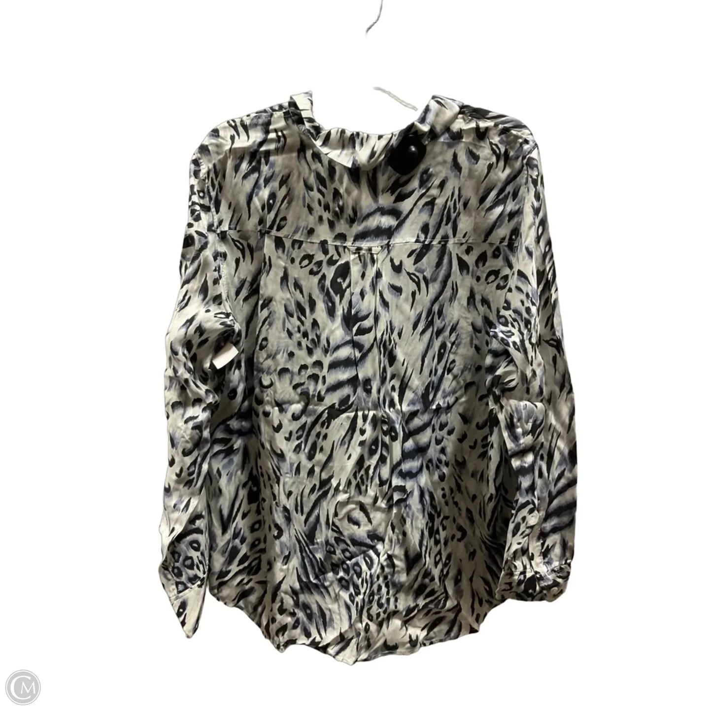 Blouse Long Sleeve By Rails In Animal Print, Size: Xxl