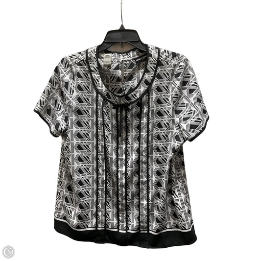 Top Short Sleeve By Karl Lagerfeld In Black, Size: L