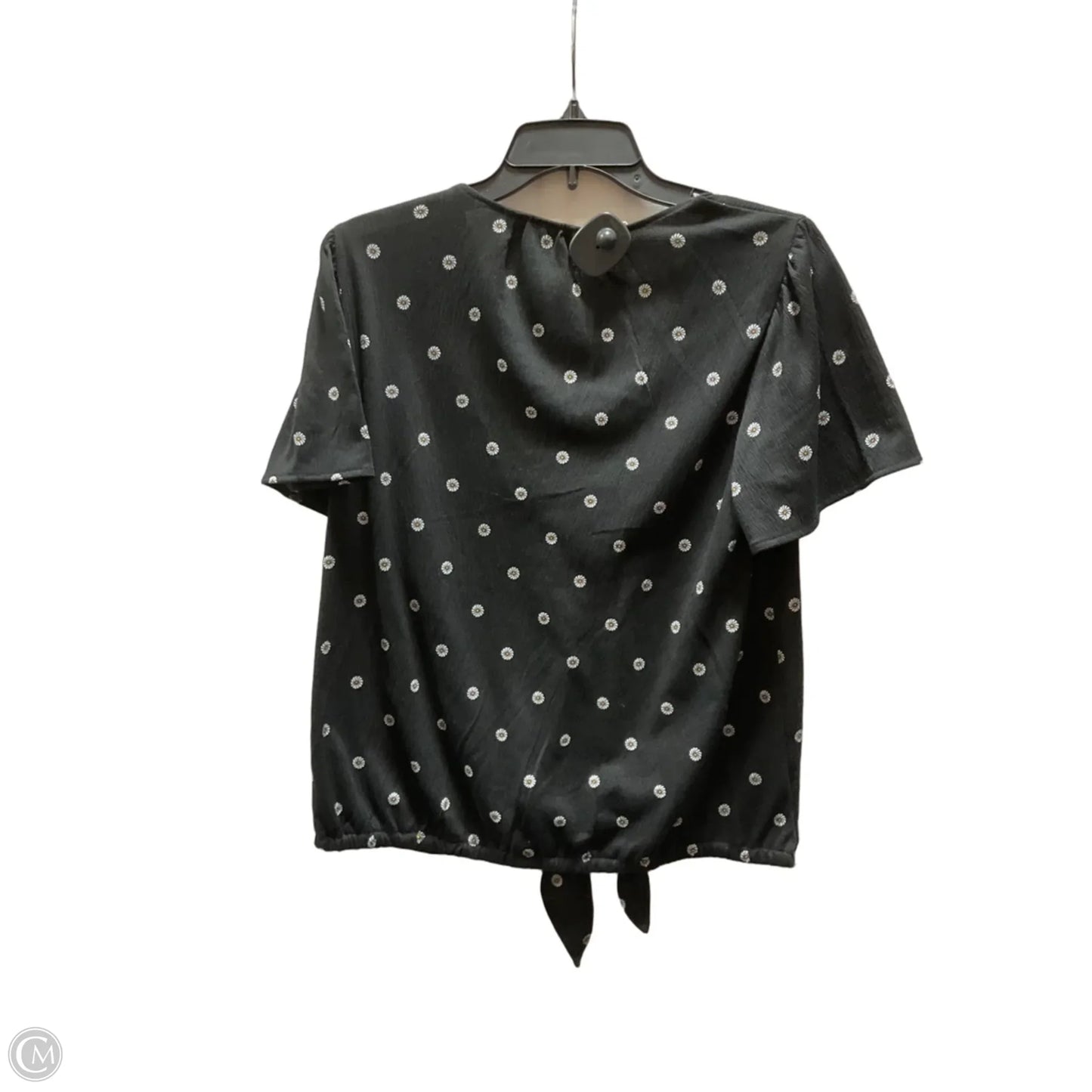 Top Short Sleeve By Loft In Black, Size: M