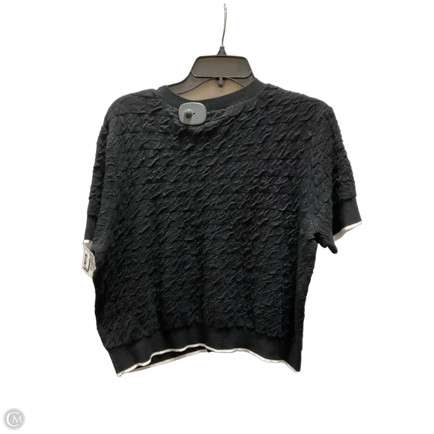 Top Short Sleeve By Ellen Tracy In Black, Size: L