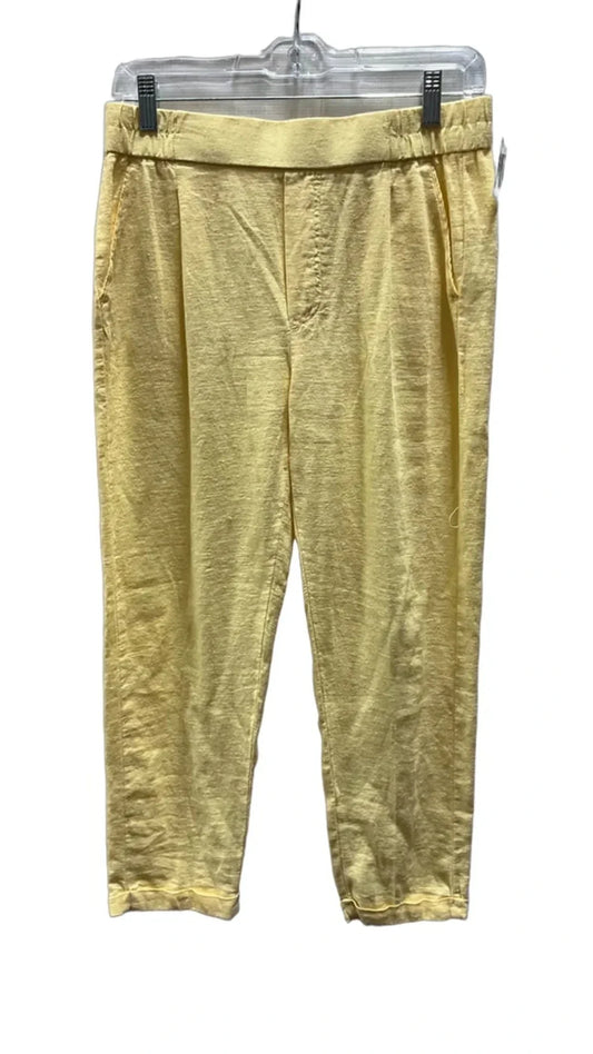 Pants Linen By Jules & Leopold In Yellow, Size: Xsp
