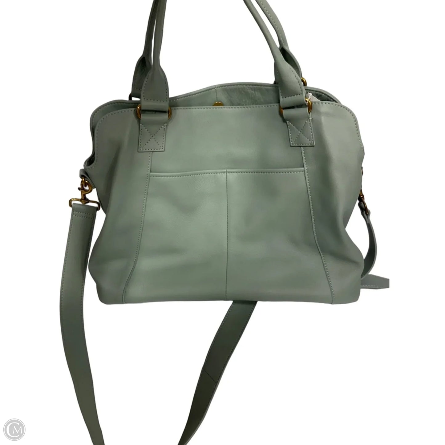 Handbag Leather By Cmc, Size: Medium
