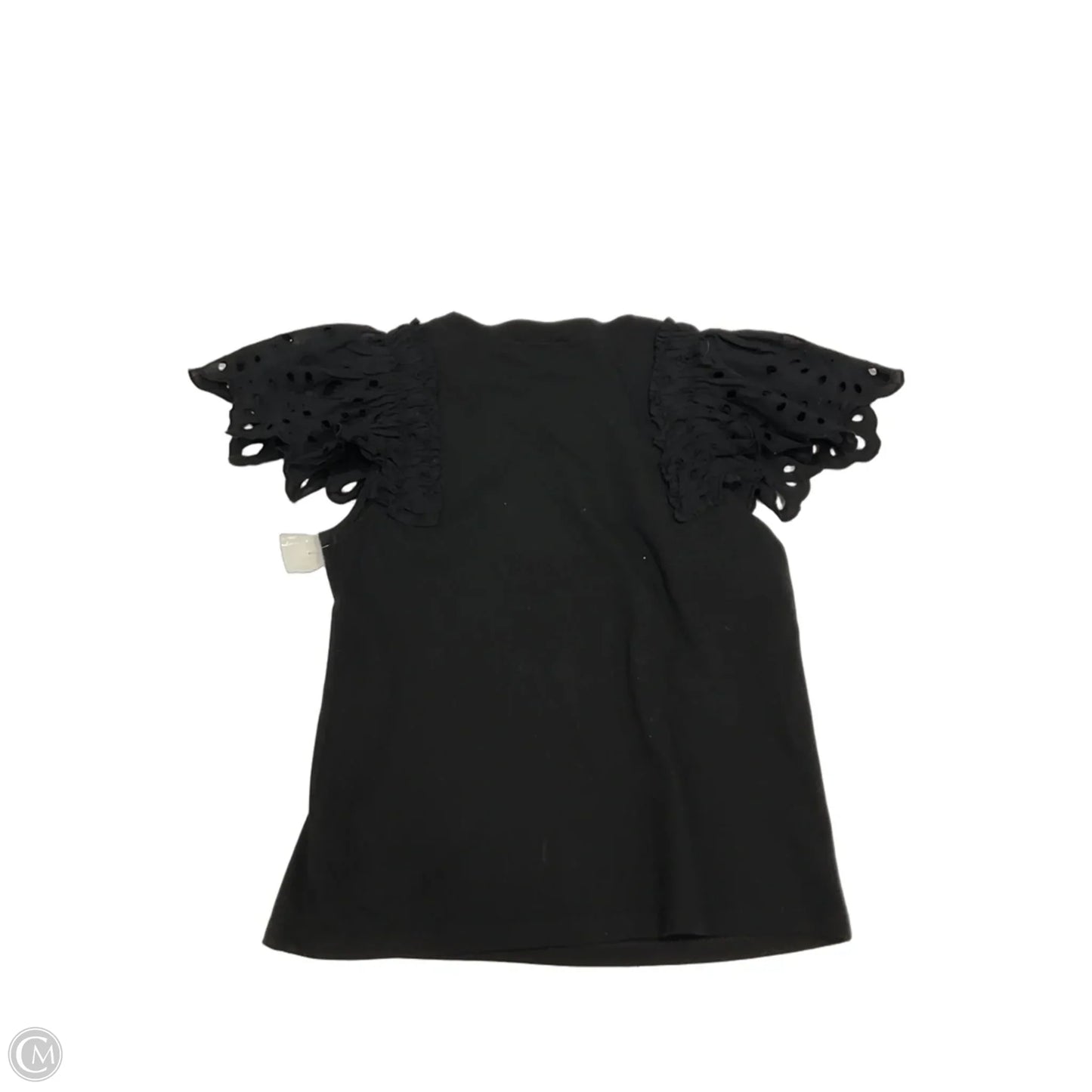Top Short Sleeve By Express In Black, Size: Xs