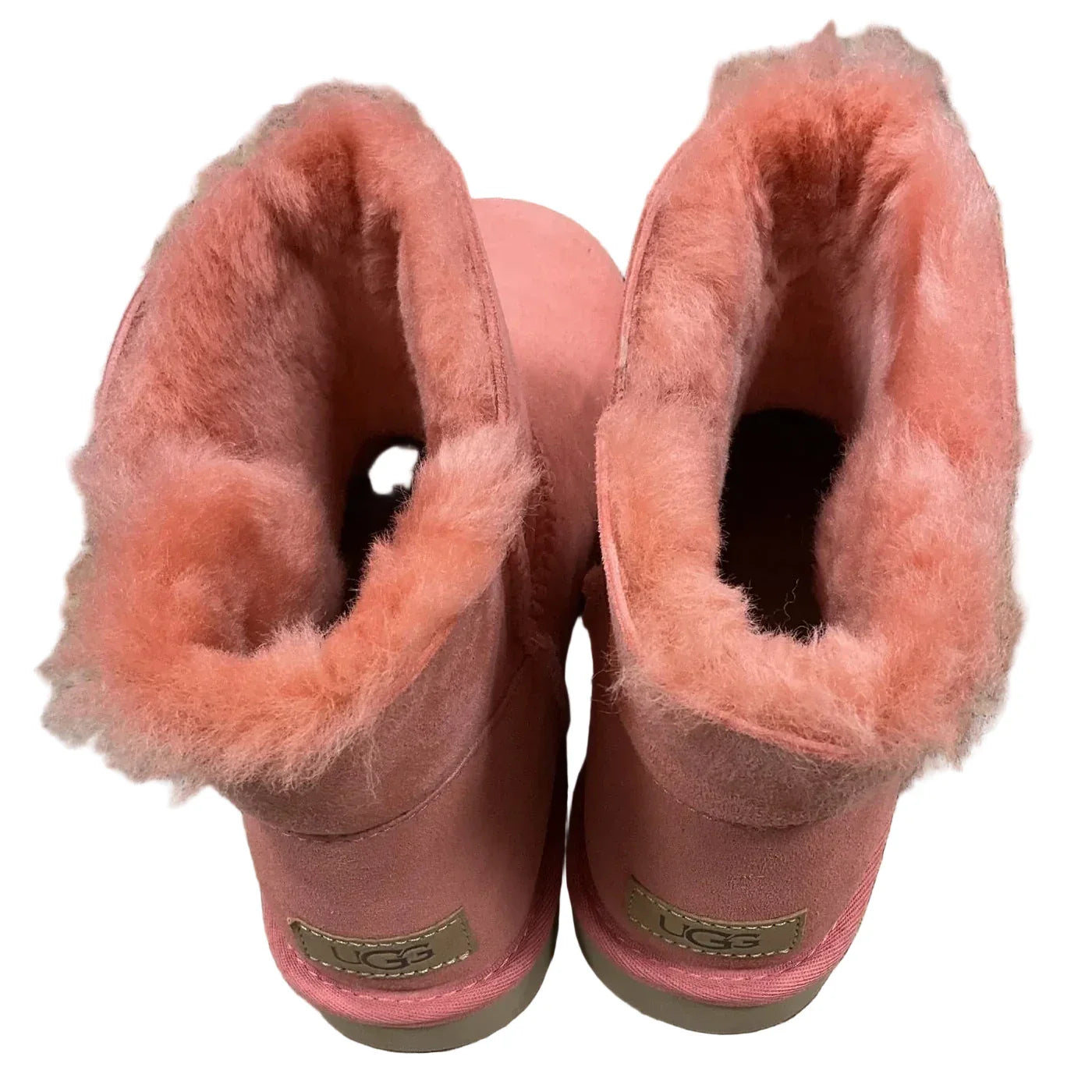 Boots Ankle Flats By Ugg In Pink, Size: 8