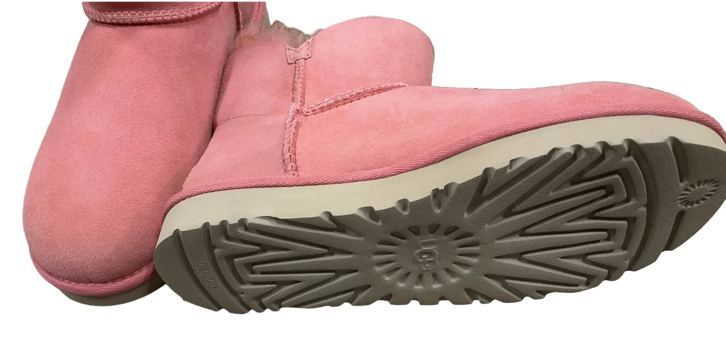Boots Ankle Flats By Ugg In Pink, Size: 8