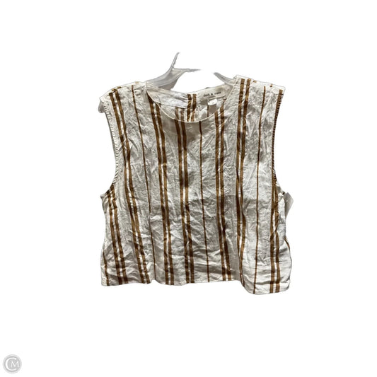 Top Sleeveless By Cloth & Stone In Striped Pattern, Size: M