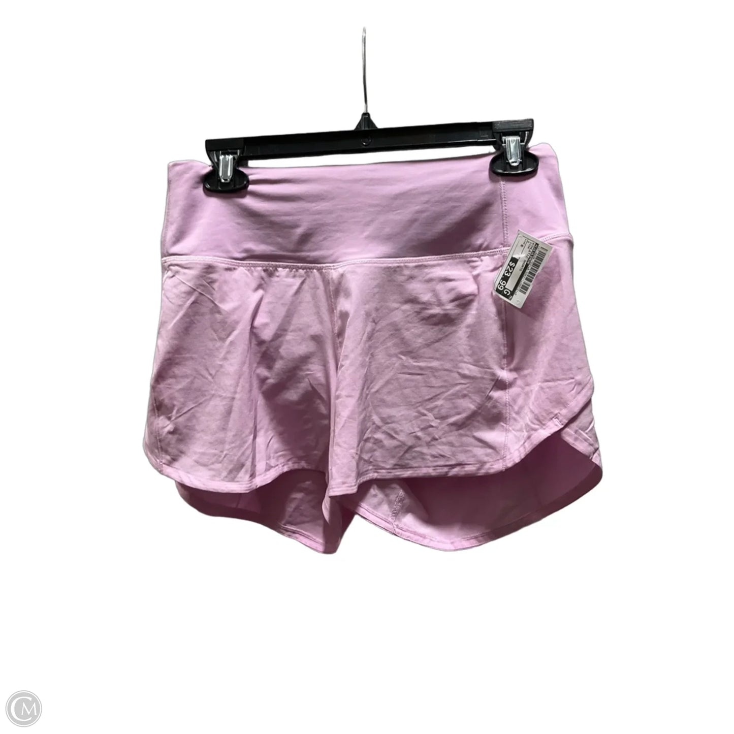 Athletic Shorts By Lululemon In Pink, Size: 6