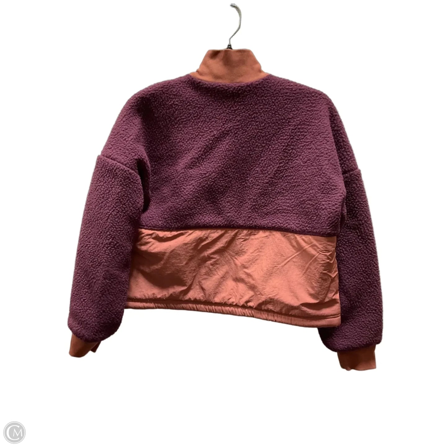 Athletic Jacket By Fabletics In Maroon, Size: Xs