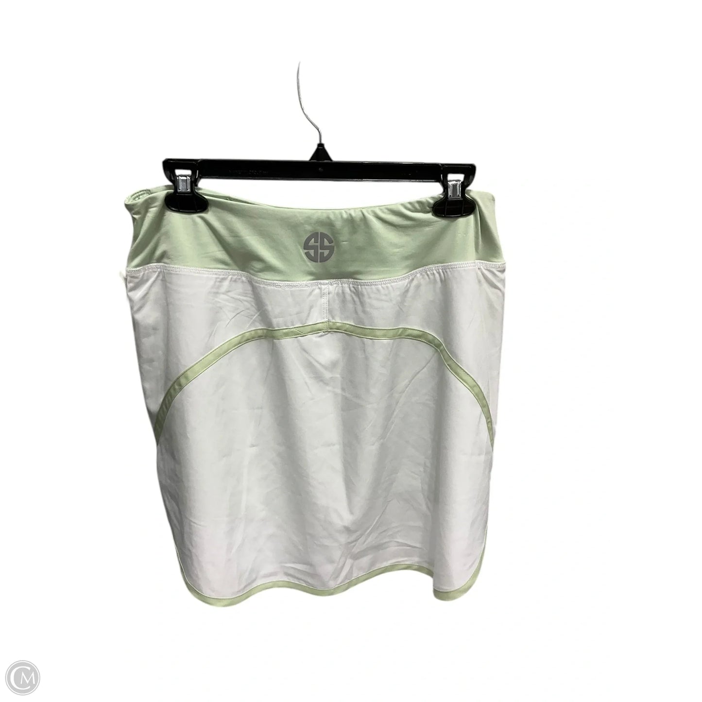 Athletic Skirt Skort By Simply Southern In White Green, Size: Xl
