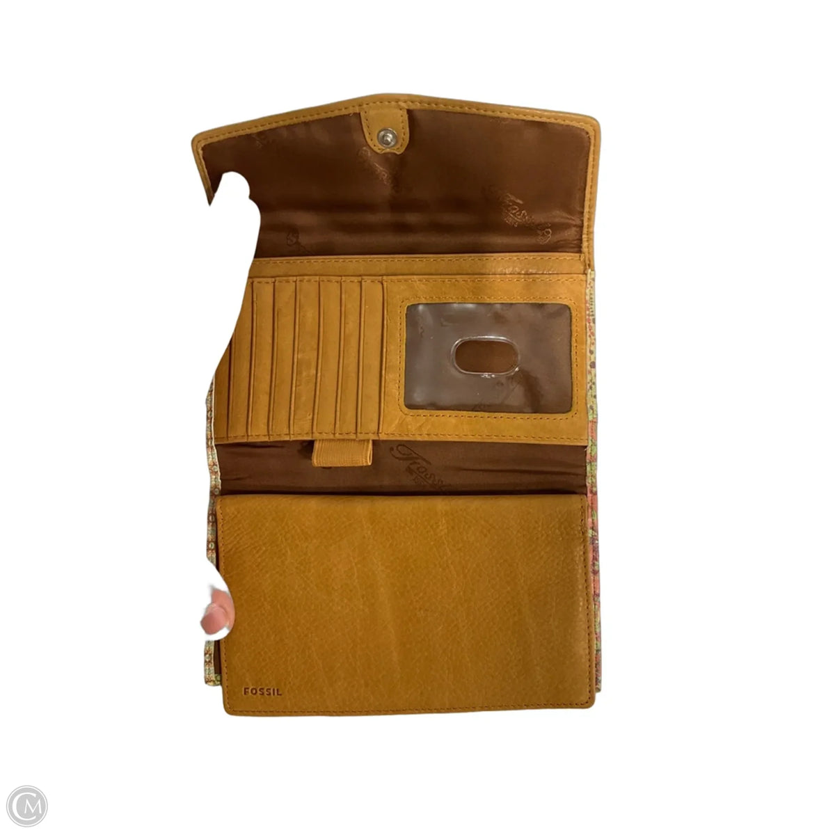 Wallet Leather By Fossil, Size: Small