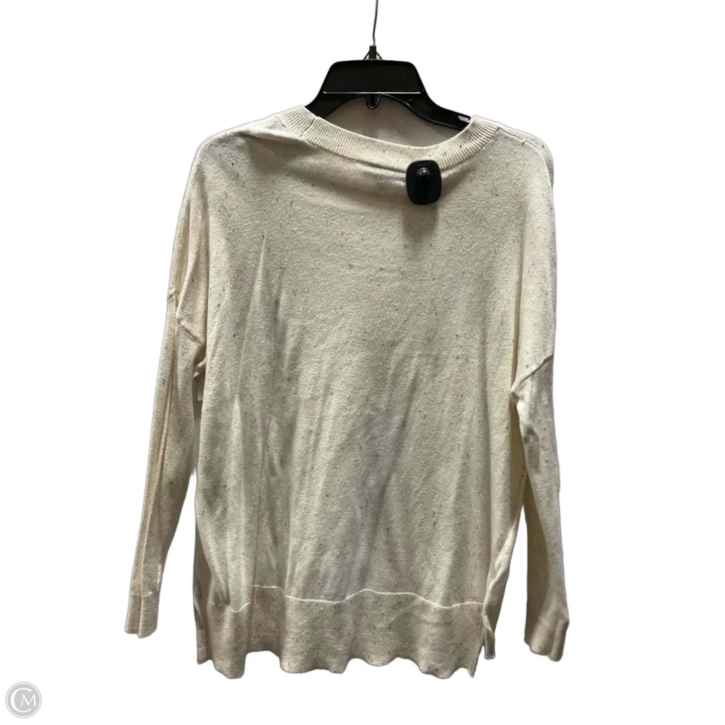Top Long Sleeve By Loft In Cream, Size: M