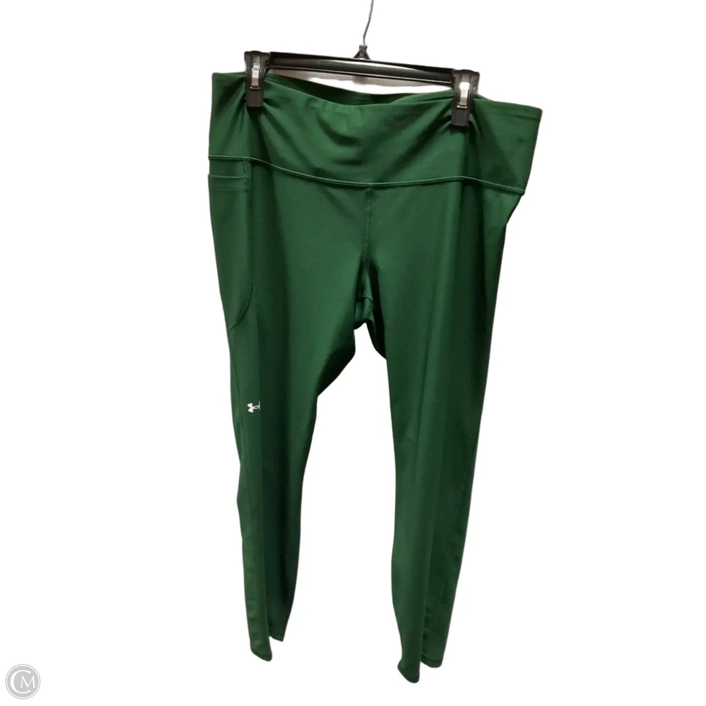 Athletic Leggings By Under Armour In Green, Size: 2x