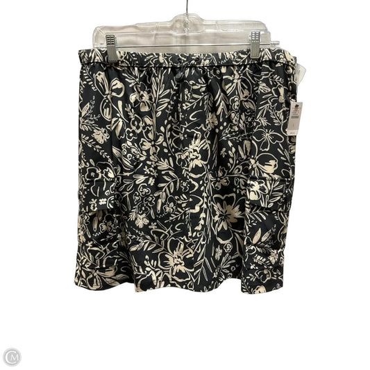 Athletic Skort By Talbots In Black & Cream, Size: L